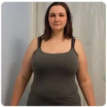 Женщина похудела благодаря препарату Stop Weight. 